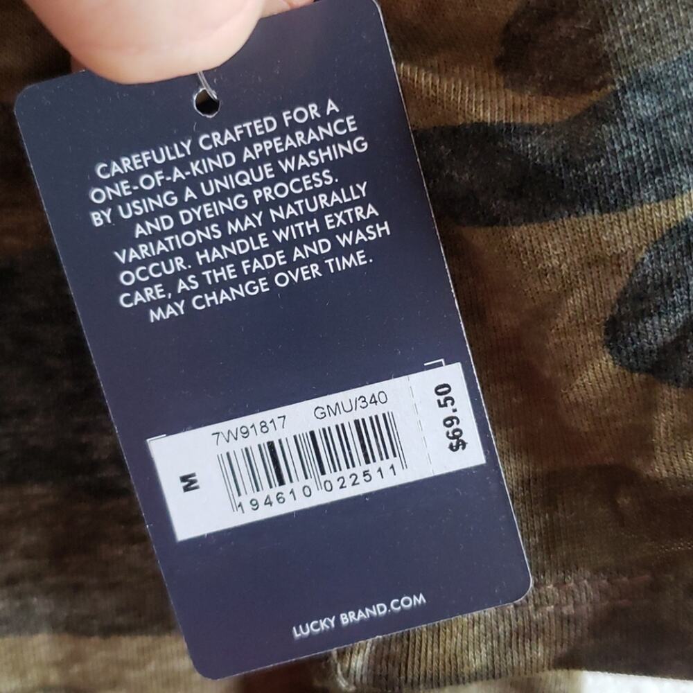 NEW! Lucky Brand Camo T-Shirt Dress - Picture 5 of 6